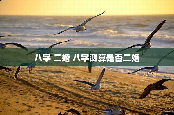 八字 二婚 八字测算是否二婚