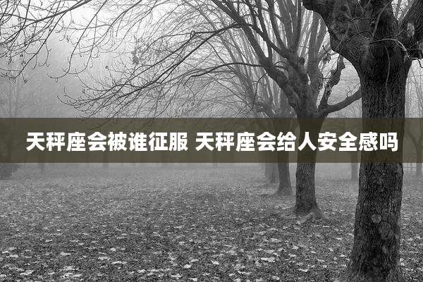 天秤座会被谁征服 天秤座会给人安全感吗