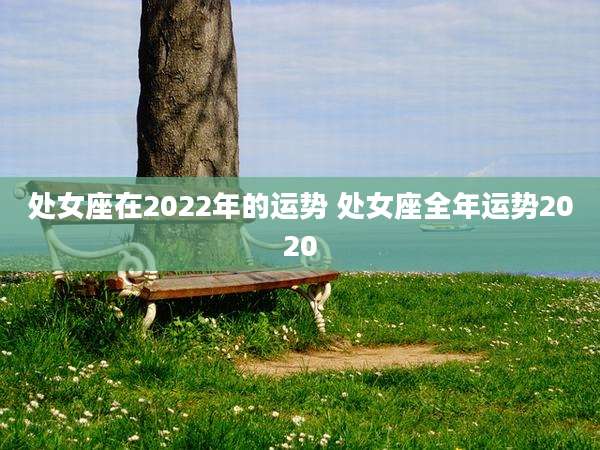 处女座在2022年的运势 处女座全年运势2020