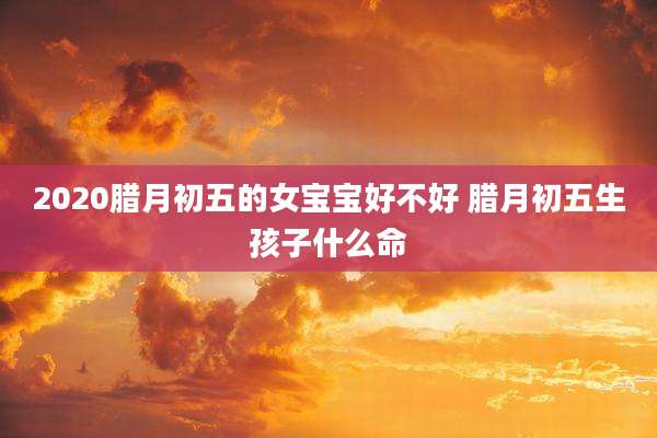 2020腊月初五的女宝宝好不好 腊月初五生孩子什么命