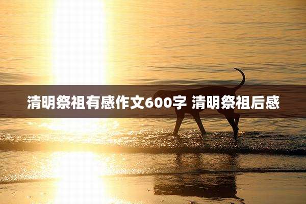 清明祭祖有感作文600字 清明祭祖后感
