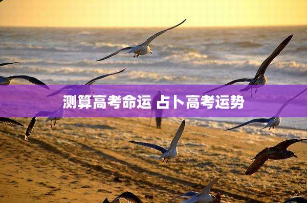 测算高考命运 占卜高考运势