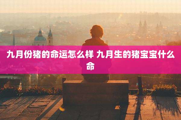九月份猪的命运怎么样 九月生的猪宝宝什么命