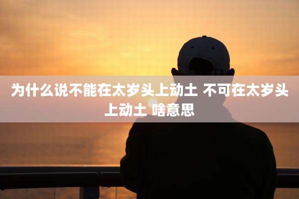 为什么说不能在太岁头上动土 不可在太岁头上动土 啥意思