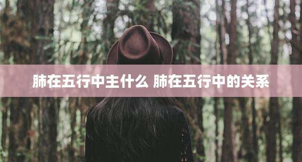 肺在五行中主什么 肺在五行中的关系