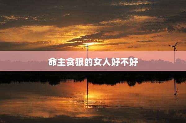 命主贪狼的女人好不好