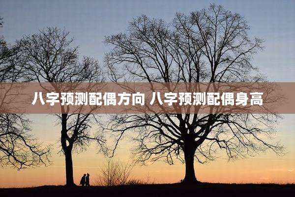 八字预测配偶方向 八字预测配偶身高