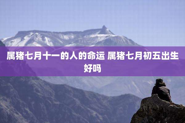 属猪七月十一的人的命运 属猪七月初五出生好吗