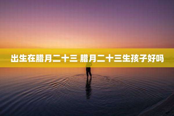 出生在腊月二十三 腊月二十三生孩子好吗