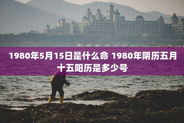 1980年5月15日是什么命 1980年阴历五月十五阳历是多少号