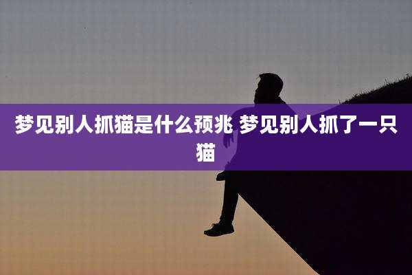 梦见别人抓猫是什么预兆 梦见别人抓了一只猫