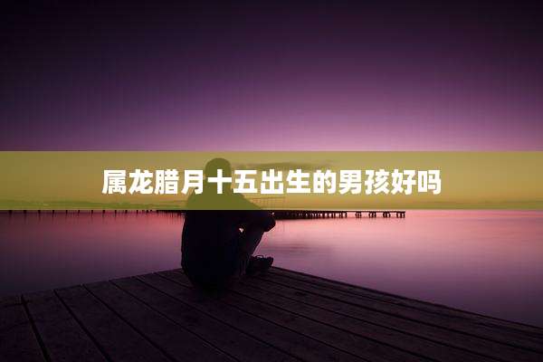 属龙腊月十五出生的男孩好吗
