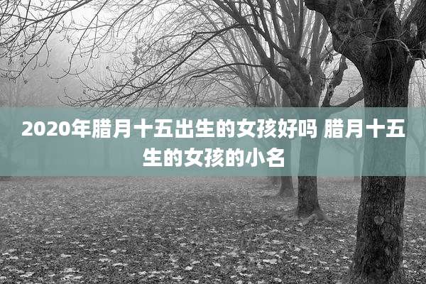 2020年腊月十五出生的女孩好吗 腊月十五生的女孩的小名