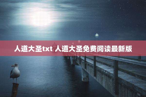 人道大圣txt 人道大圣免费阅读最新版