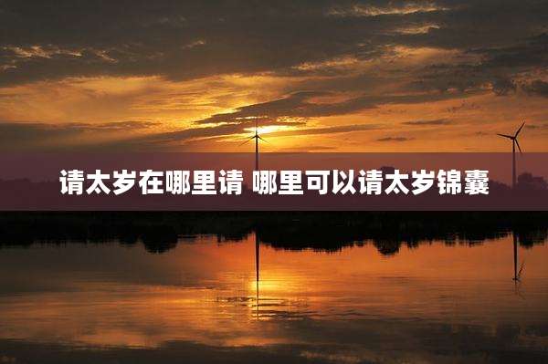 请太岁在哪里请 哪里可以请太岁锦囊