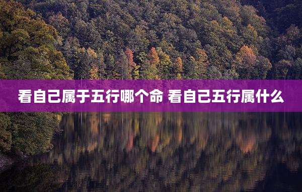 看自己属于五行哪个命 看自己五行属什么