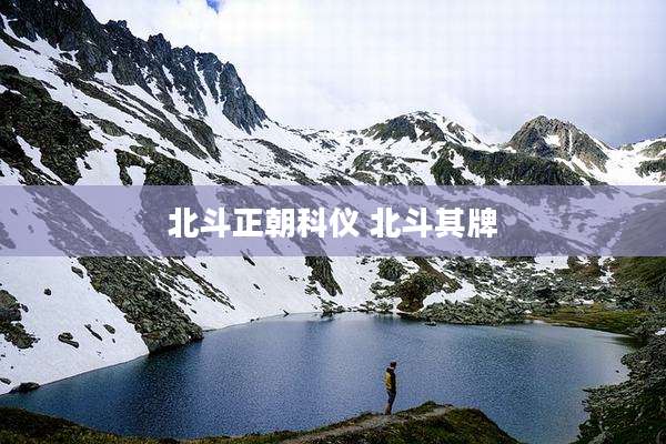 北斗正朝科仪 北斗其牌