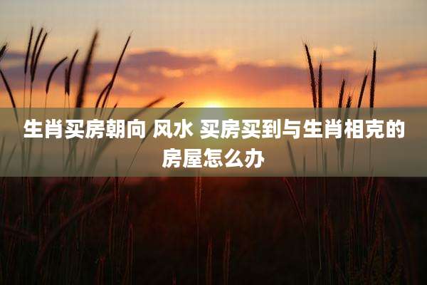 生肖买房朝向 风水 买房买到与生肖相克的房屋怎么办