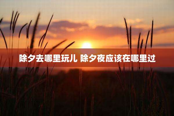 除夕去哪里玩儿 除夕夜应该在哪里过