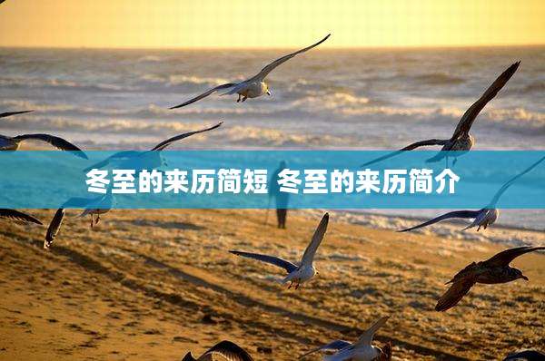 冬至的来历简短 冬至的来历简介