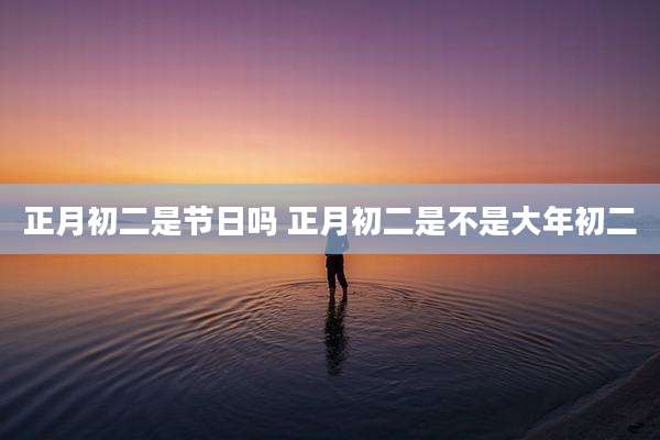 正月初二是节日吗 正月初二是不是大年初二