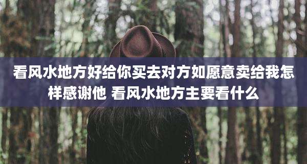 看风水地方好给你买去对方如愿意卖给我怎样感谢他 看风水地方主要看什么