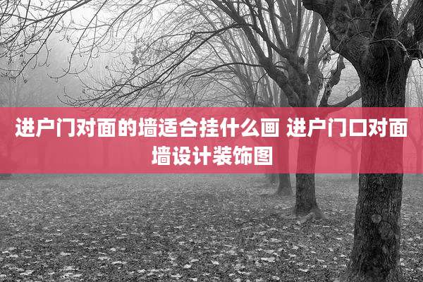 进户门对面的墙适合挂什么画 进户门口对面墙设计装饰图