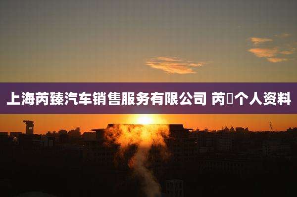 上海芮臻汽车销售服务有限公司 芮祎个人资料