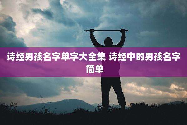 诗经男孩名字单字大全集 诗经中的男孩名字 简单
