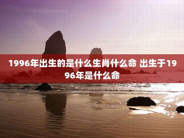 1996年出生的是什么生肖什么命 出生于1996年是什么命