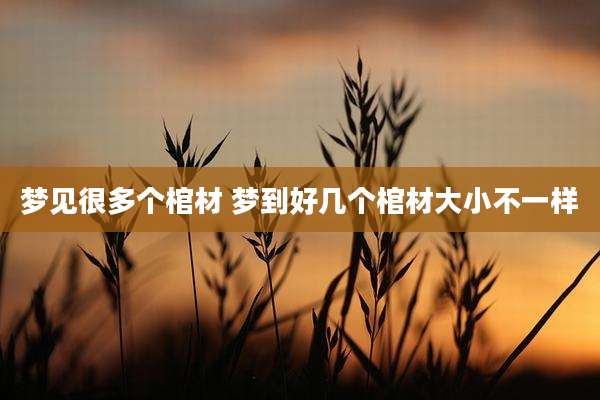 梦见很多个棺材 梦到好几个棺材大小不一样