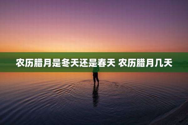 农历腊月是冬天还是春天 农历腊月几天