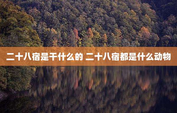 二十八宿是干什么的 二十八宿都是什么动物