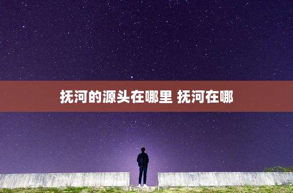 抚河的源头在哪里 抚河在哪