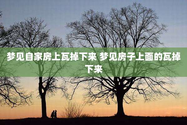 梦见自家房上瓦掉下来 梦见房子上面的瓦掉下来