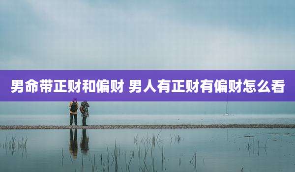 男命带正财和偏财 男人有正财有偏财怎么看