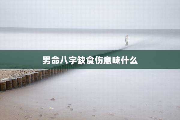 男命八字缺食伤意味什么