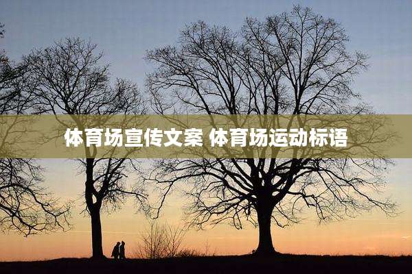 体育场宣传文案 体育场运动标语