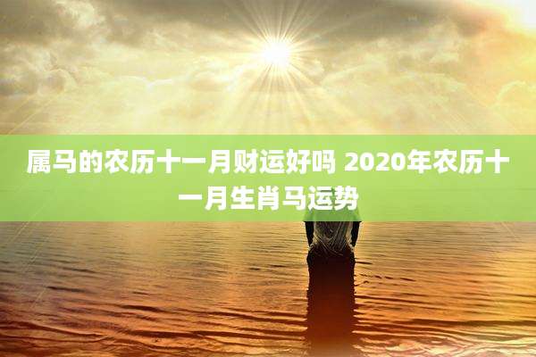 属马的农历十一月财运好吗 2020年农历十一月生肖马运势
