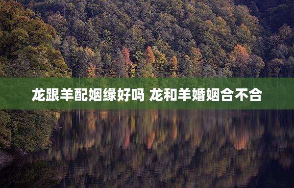 龙跟羊配姻缘好吗 龙和羊婚姻合不合