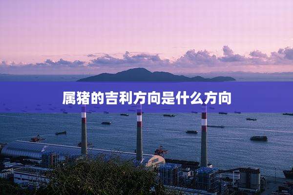 属猪的吉利方向是什么方向