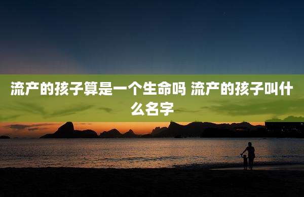 流产的孩子算是一个生命吗 流产的孩子叫什么名字