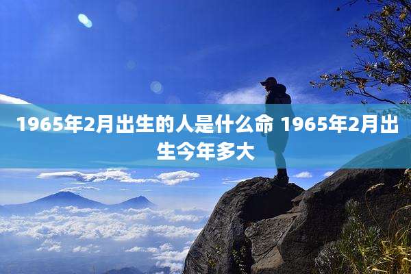 1965年2月出生的人是什么命 1965年2月出生今年多大