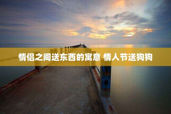 情侣之间送东西的寓意 情人节送狗狗