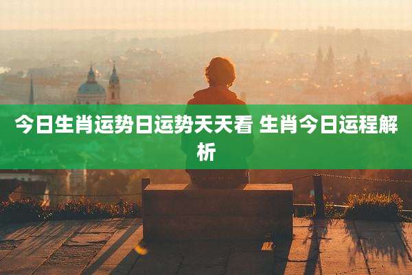 今日生肖运势日运势天天看 生肖今日运程解析