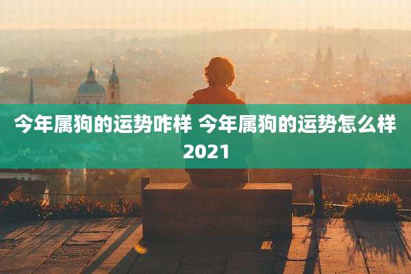 今年属狗的运势咋样 今年属狗的运势怎么样2021