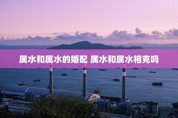 属水和属水的婚配 属水和属水相克吗