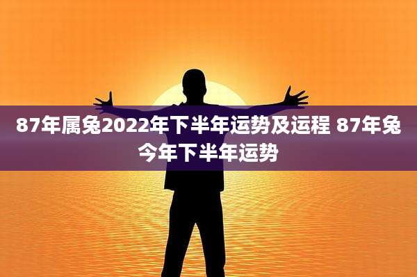 87年属兔2022年下半年运势及运程 87年兔今年下半年运势
