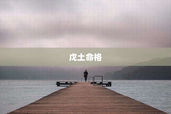 戊土命格