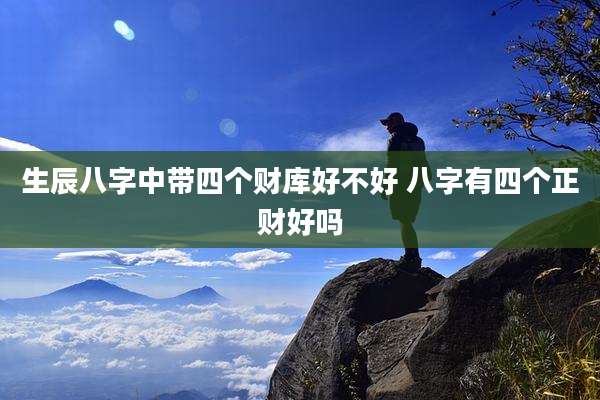 生辰八字中带四个财库好不好 八字有四个正财好吗